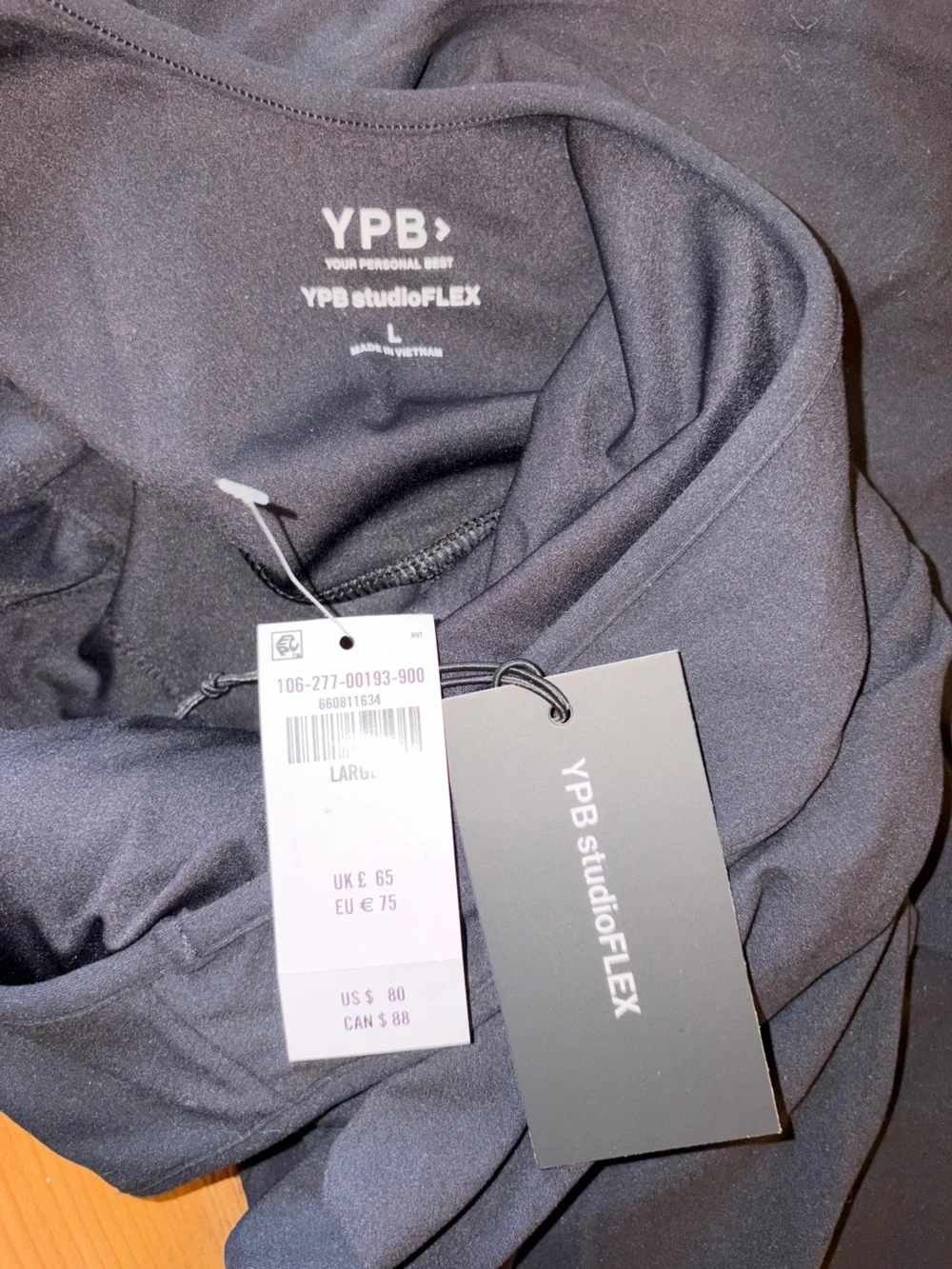 YPB Abercrombie Tie Game Romper Dress Black L NWT - Picture 10 of 15